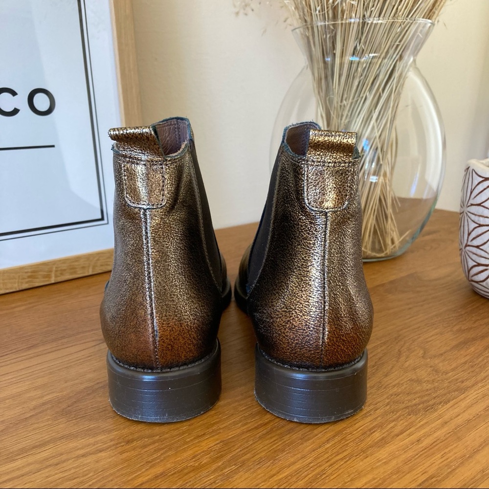 Golden Ankle Boots For The Holidays View 3